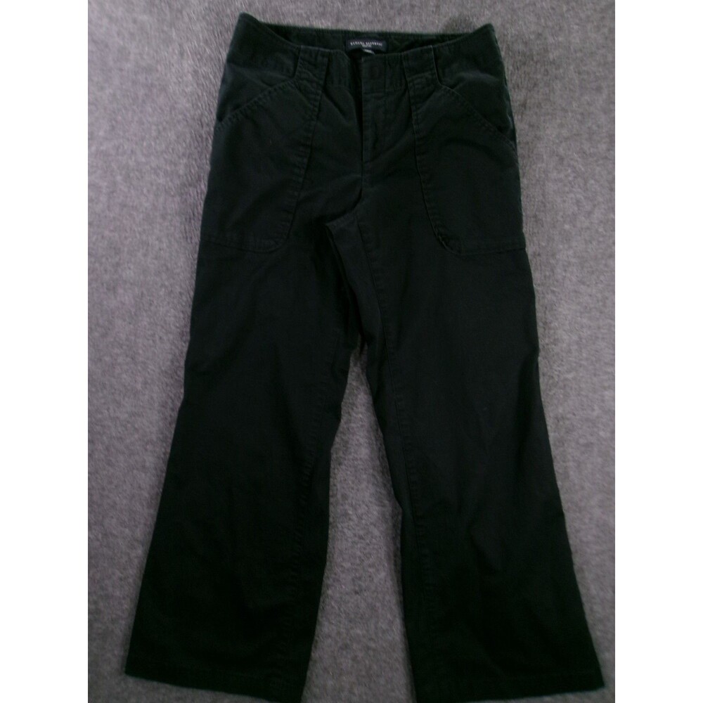 Banana Republic Pants Womens 2 Black Martin Fit Wide Leg Office Casual Y2K